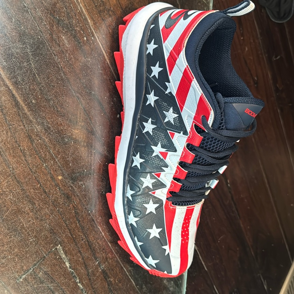 Size 14 Boombah Shoes-American Flag